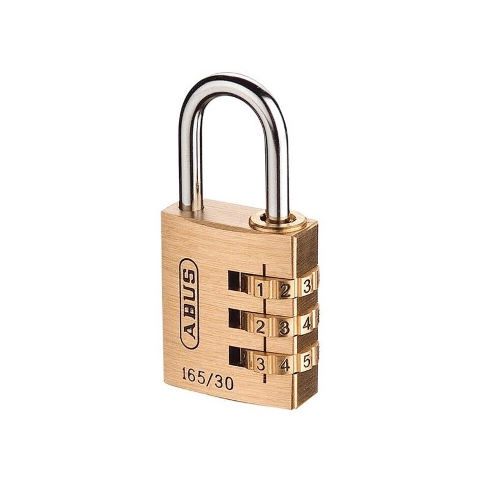 Abus Mechanical 165 Series Combination Padlock - Multi Colour - 30mm (3 Digit)