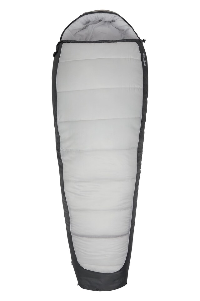 image 1 of Mountain Warehouse Microlite 1400 Mummy Sleeping Bag Hollow Fibre Insulated 3-4 Season Bed