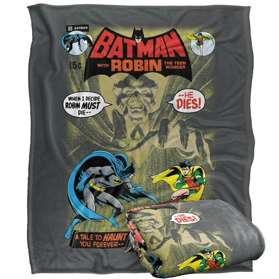image 1 of Batman Daughter Of The Demon Comic Cover Blanket - Multicoloured - One Size