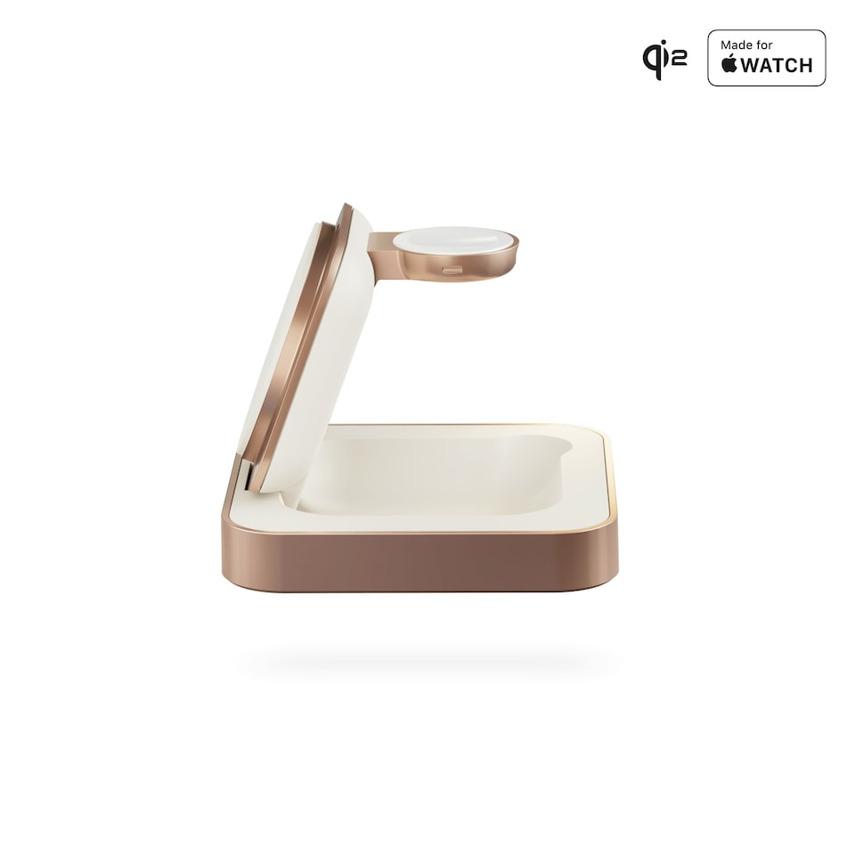 image 1 of Zens Nightstand Magnetic Wireless Charger Pro 2 (incl. Wall Charger) - copper