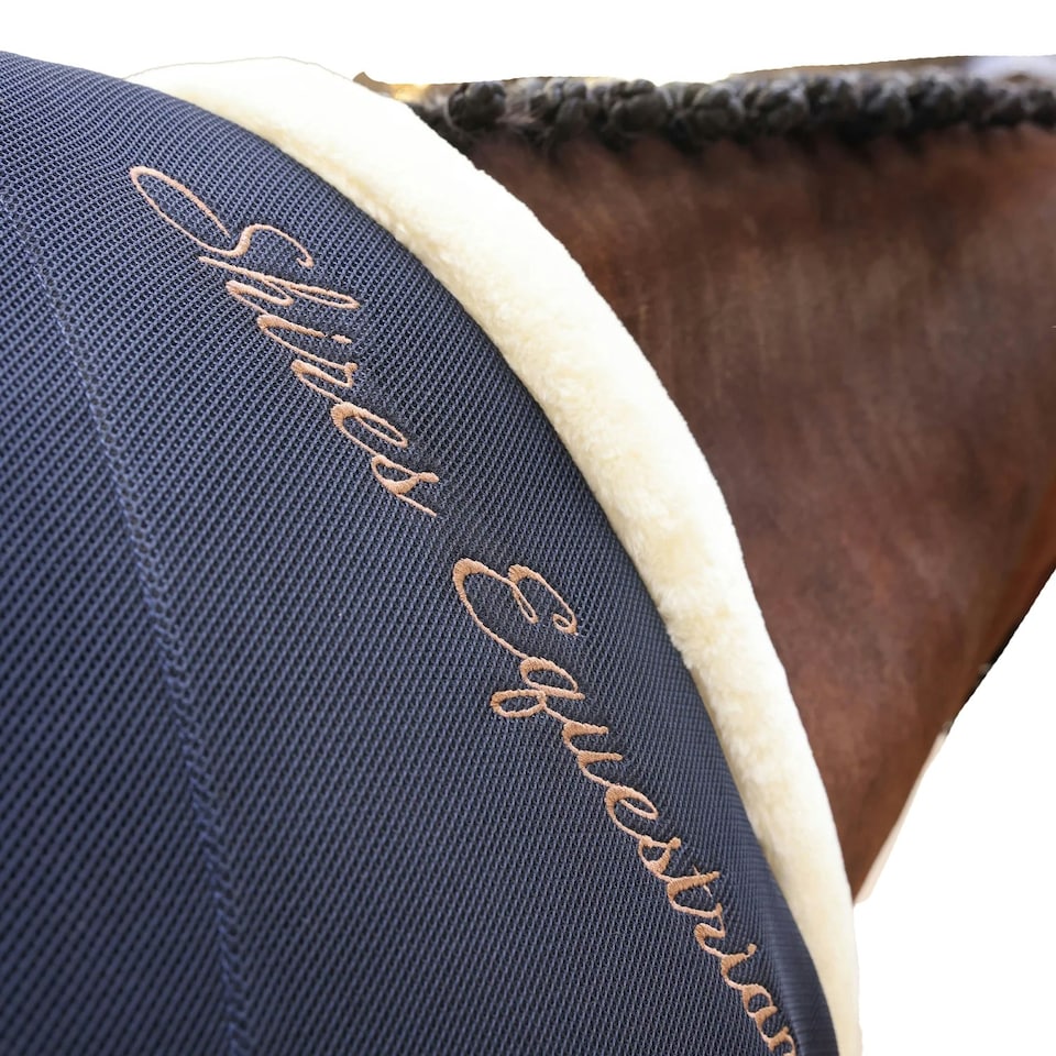 image 1 of Shires Deluxe Standard-Neck Air Motion Horse Cooler Rug - Navy - 5´