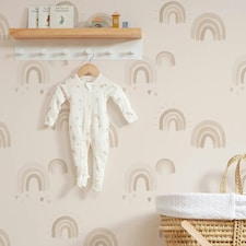 Painting Rainbows Wallpaper in Neutral Multi
