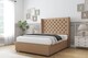 image 2 of Sloomy Dior Latte Dumfries Divan Bed With Mattress No Drawers With 54" Wingback Headboard 4' Small Double | Brown | Latte | Small Double | 1