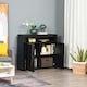 image 6 of HOMCOM Modern High Gloss RGB LED Cabinet Cupboard Sideboard Console White