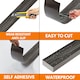 image 10 of NOVECRAFTO Self Adhesive Floor Planks | 36x5.98in (91.4x15.2cm) Each | Peel & Stick Vinyl Flooring | Dark Shadowline Flow Wood Effect | Waterproof DIY Tiles Black | 2.78 sqm