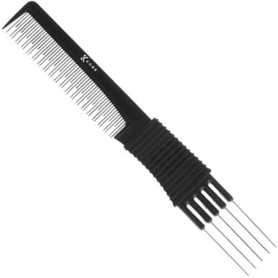 image 1 of Kobe Carbon Metal Prong Comb