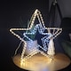 image 1 of 38cm LED Dewdrop Double Star Indoor Outdoor Christmas Decoration in White and Warm White