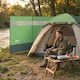 image 7 of Outsunny Camping Windbreaks with Clear Windows and Carry Bag | Green | Army Green | 440 x 140 cm