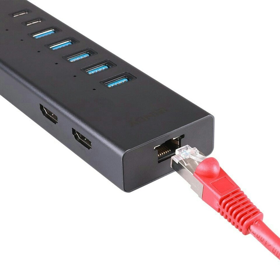 image 1 of USB-C Laptop Mini Docking Station 2x 4K HDMI
