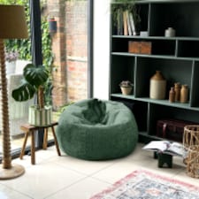 rucomfy Slouchbag Bean Bag - Classic Snug Indoor Seat for Adults