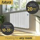 image 4 of Futura 1800W Electric Oil Filled Wall Radiator White