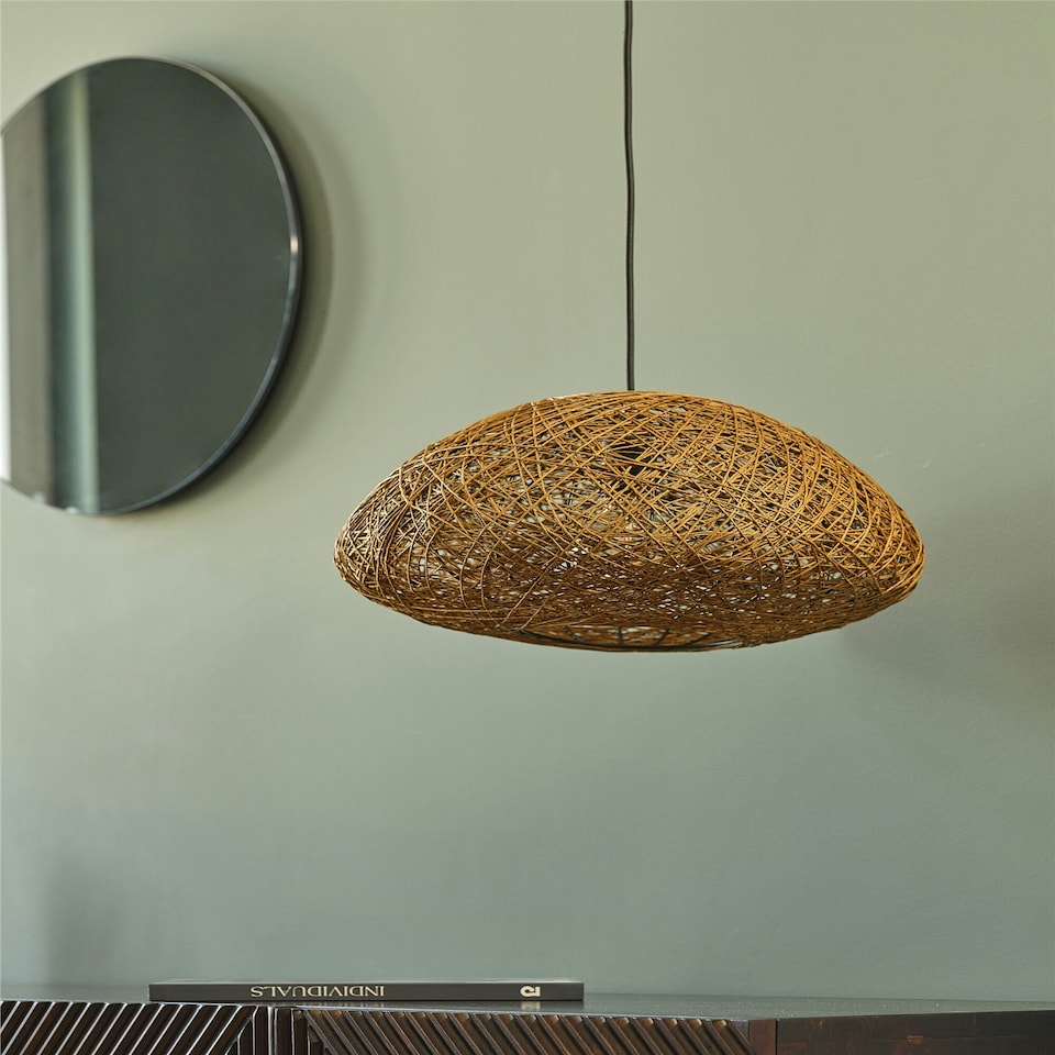 image 1 of Osram Decor Paper Drop Ceiling Light 1 X E27 Beige Cream