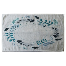 Blue Leaves Frame (Kitchen Towel)