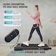 image 2 of Strongology MOTIONIC BLACK Home and Office Ultra Quiet Adjustable Speed 1-8km/h Slimline 2.5HP Bluetooth Treadmill with LED Display - Fully Assembled