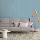 image 3 of NuWallpaper NU2918 Navy Poplin Textured Peel & Stick Wallpaper, Navy Multi
