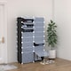 image 2 of HOMCOM Large 16-Cube DIY Shoes Rack Portable Interlocking Plastic Cabinet