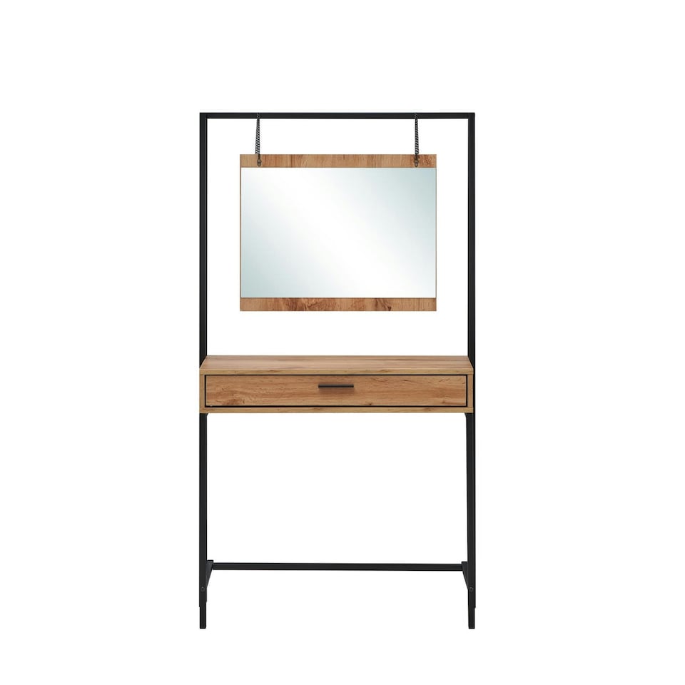 image 1 of Zahra Dressing table with mirror Wotan Oak Finish