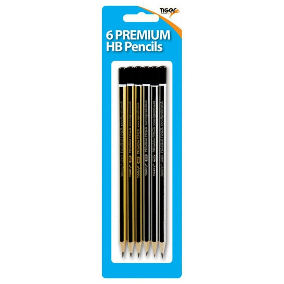 image 1 of Tiger Stationery Premium HB Pencils - Assorted - One Tub of 72