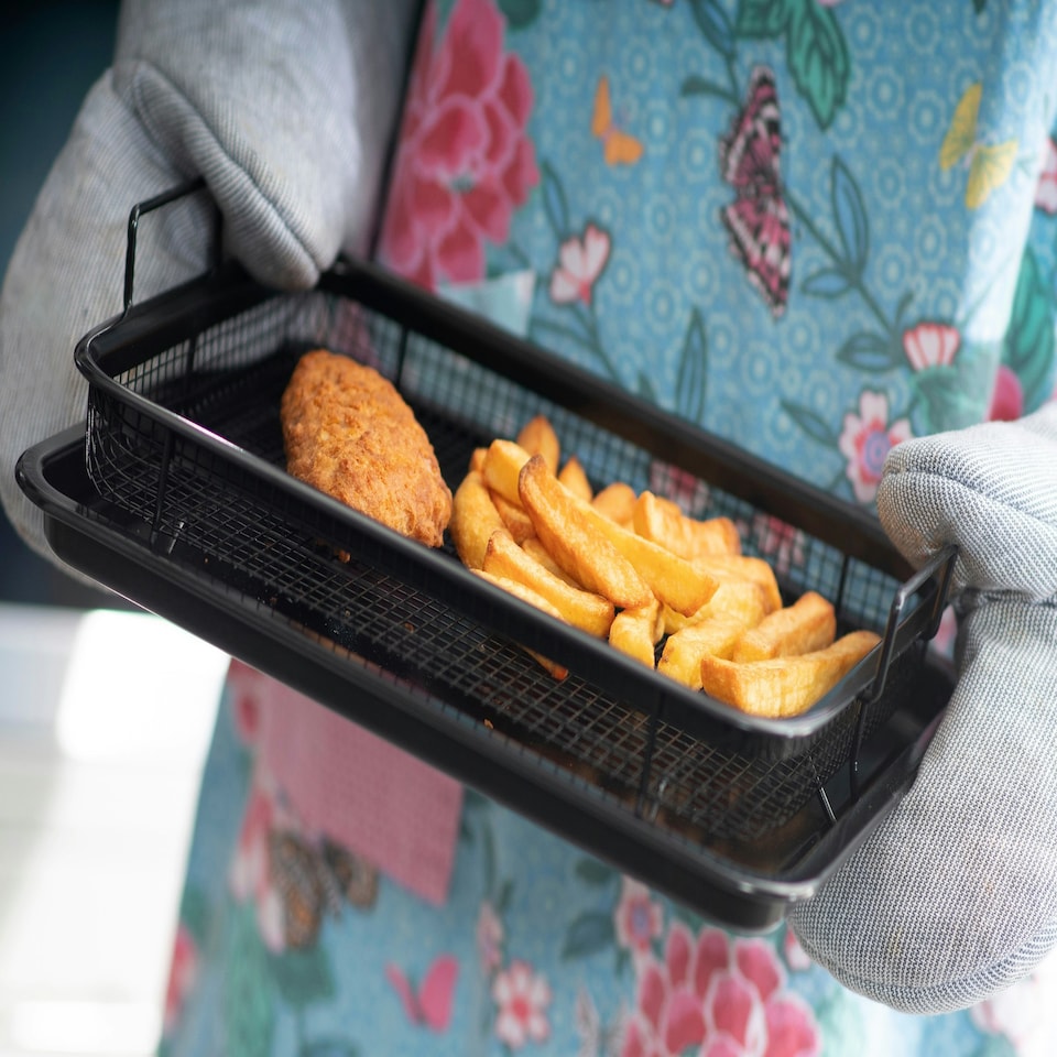 image 1 of Durastone Family Size Crisper Non-Stick Large Oven Tray Set