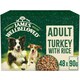 image 1 of James Wellbeloved Adult Wet Dog Food  Pouches Turkey & Rice in Gravy 48 x 90g