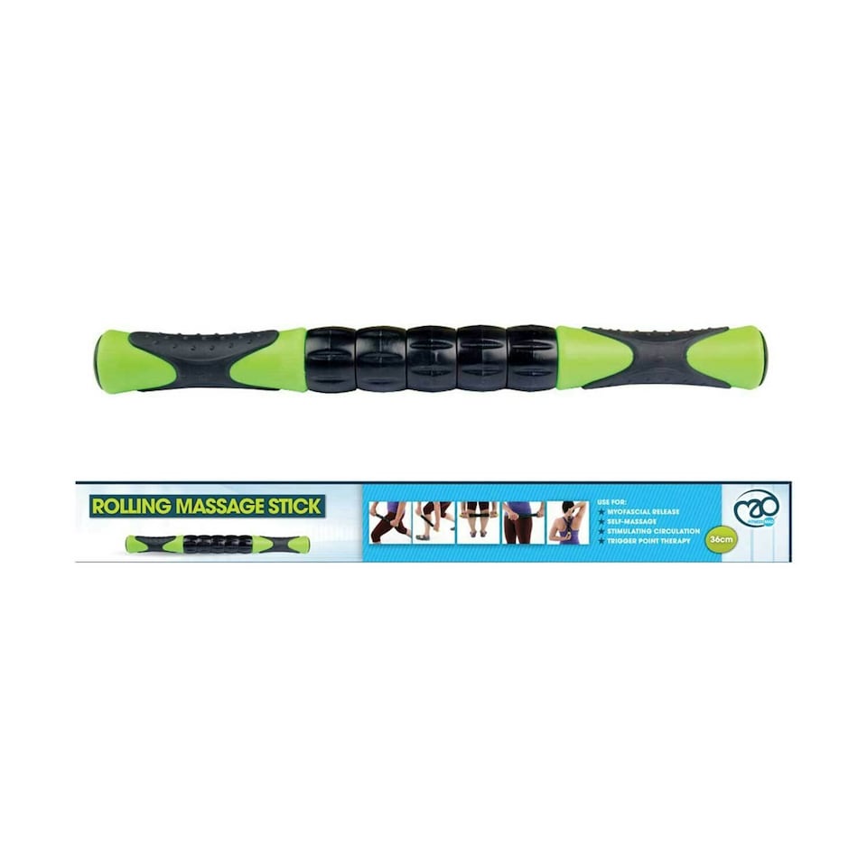 image 1 of Fitness Mad Handheld Body Massager - Black/Lime Green - One Size