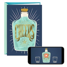 Cheers to You' Design Video Greetings Birthday Card