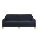 image 3 of Jasper coil 3-seater Sofa Bed in navy fabric Blue | NAVY
