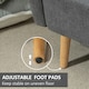 image 5 of HOMCOM 2-Seat Loveseat Sofa Chenille Fabric Upholstered Couch Wood Legs, Grey
