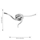 image 8 of First Choice Lighting Ara Chrome LED Flush Ceiling Light Chrome
