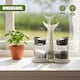 image 5 of GEEZY Cruet Pots White Salt And Pepper Shaker Set