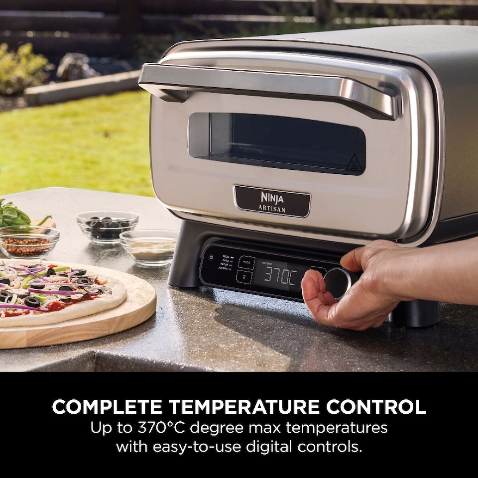 image 1 of Ninja Artisan Outdoor Pizza & Air Fry Oven MO201UK Grey