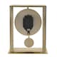 image 4 of Wm.Widdop Gold Mantel Clock With Pendulum Gold