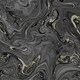 image 2 of Fresco Liquid Black & Copper Wallpaper | Black | Copper | 10m Length x 52cm Width