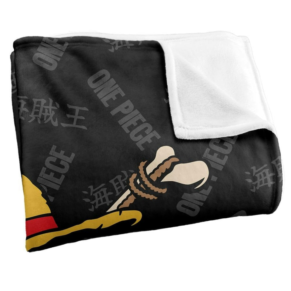 image 1 of One Piece Jolly Roger Logo Blanket - Multicoloured - One Size