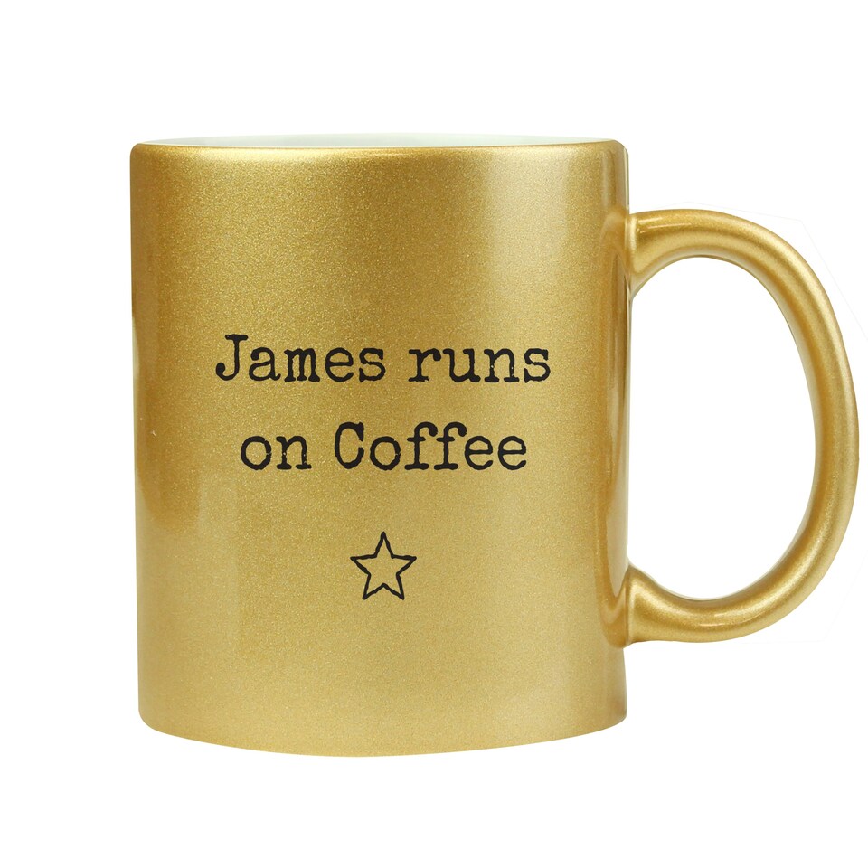 image 1 of Personalised Gold Mug Gold