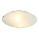 image 6 of Traditional White Alabaster Circular Glass IP20 Flush Ceiling Light Fitting