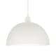 image 2 of Classic Frosted White Pendant Shade with Fluted Edge and Etched Lines | White | White | 1