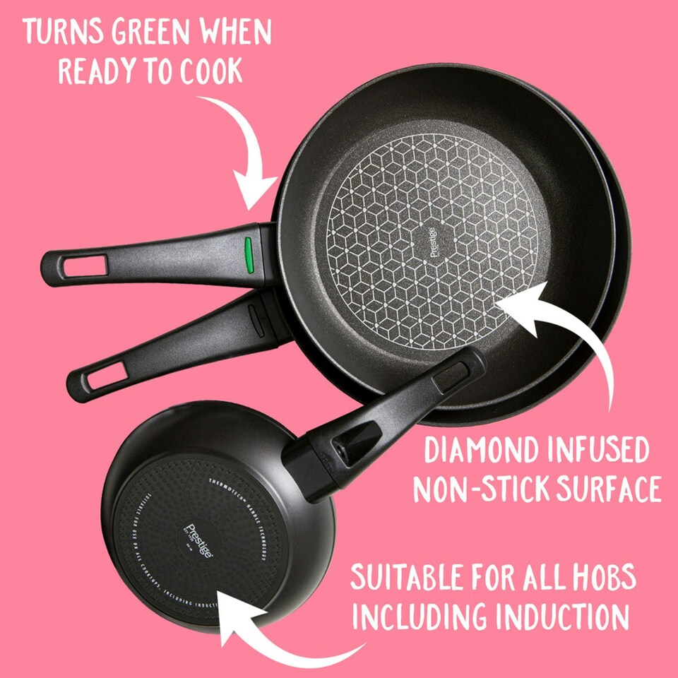 image 1 of Prestige Thermo Smart Heat Indicator Non-Stick Frying Pan - 20cm
