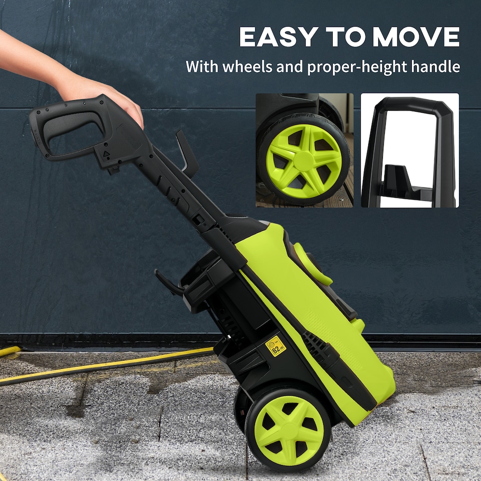 image 1 of DURHAND High-Performance Power Washer 1800W, 150 Bar, 510 L h Green
