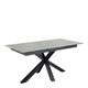 image 1 of Heaven Extendable Dining Table with Ceramic Grey Top 168cm