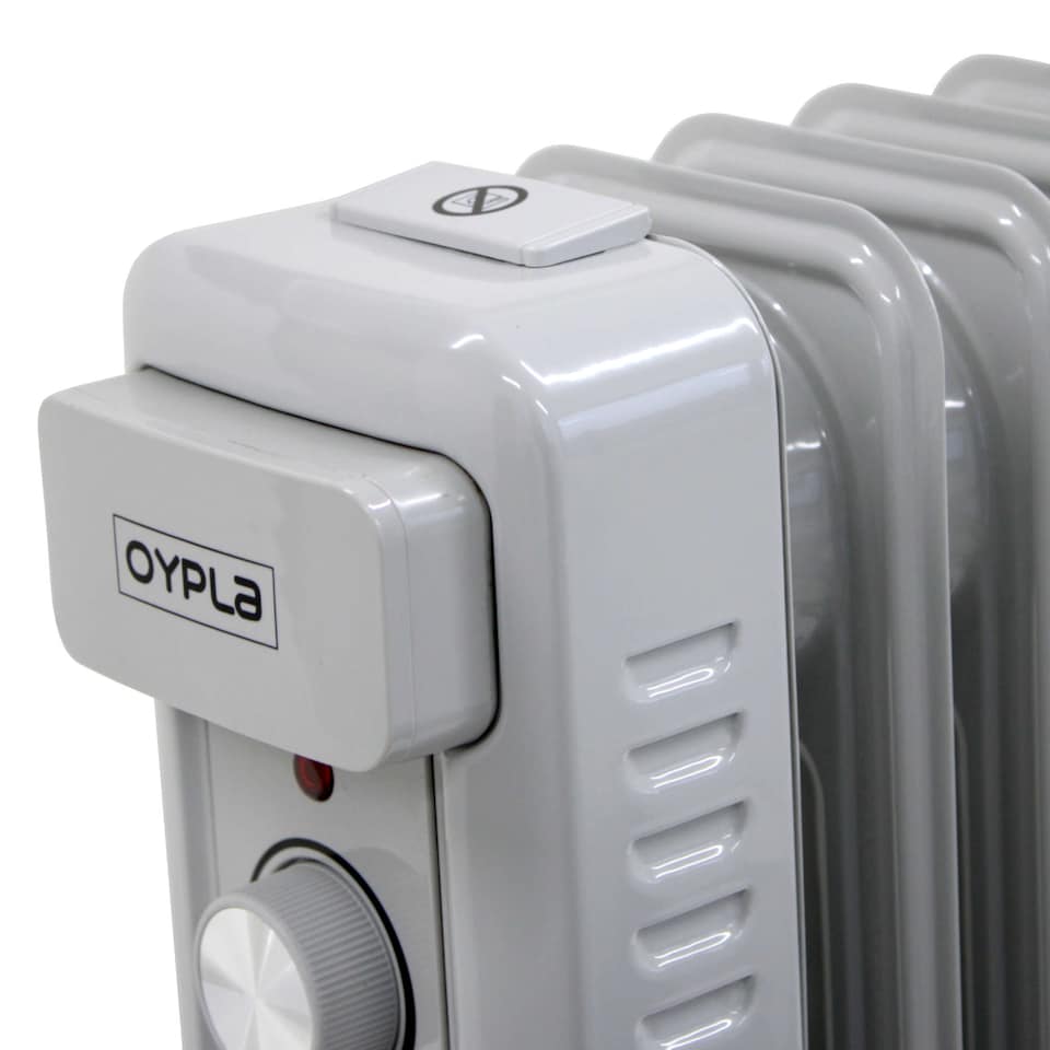 image 1 of 1000W 5 Fin Portable Oil Filled Radiator Electric Heater