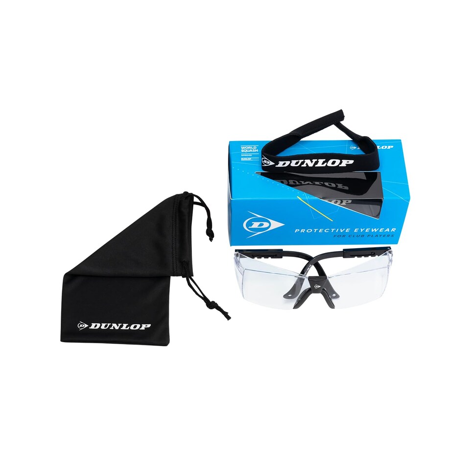 image 1 of Dunlop Squash Protective Eyewear Wsf Approved Unisex Goggles For Club Players
