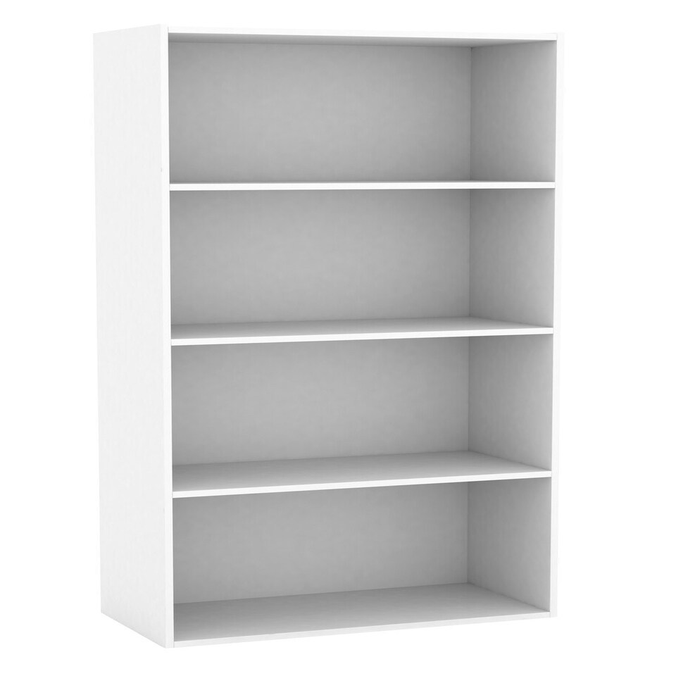 image 1 of Wide 4-Tier Bookcase Grey | Unit Colour: Grey