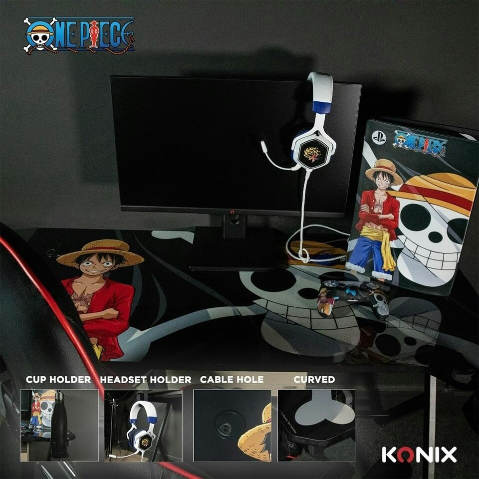 image 1 of One Piece Gaming Desk Black