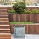 image 10 of Faux Lead Lattice Box Square Grey Light Stone Garden Planter W45 H45 L45 cm, 72 ltrs Cap.
