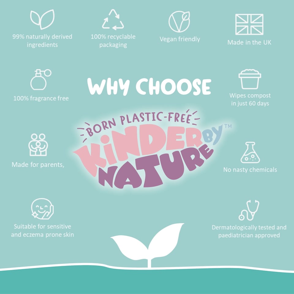 image 1 of Kinder by Nature Nose Nuzzles wipes - 8 packs x 20 wipes