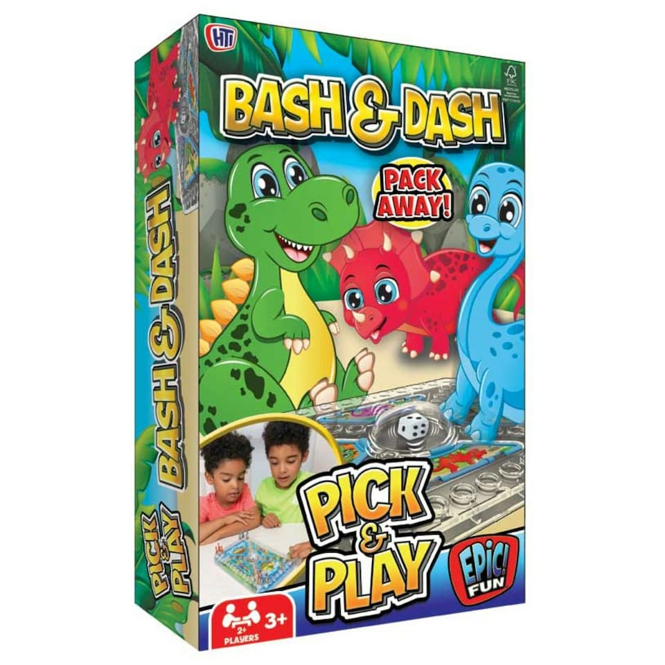 image 1 of Epic Fun Dino Bash And Dash Pick and Play Game