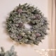 image 2 of XL Sparkling Pine Wreath - 76cm