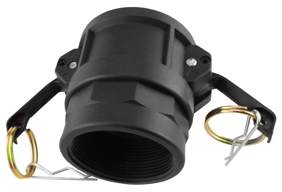 image 1 of 1" Type D Camlock Coupling - Female Camlock to 1" BSP Female Thread, Polypropylene, Pack of 1