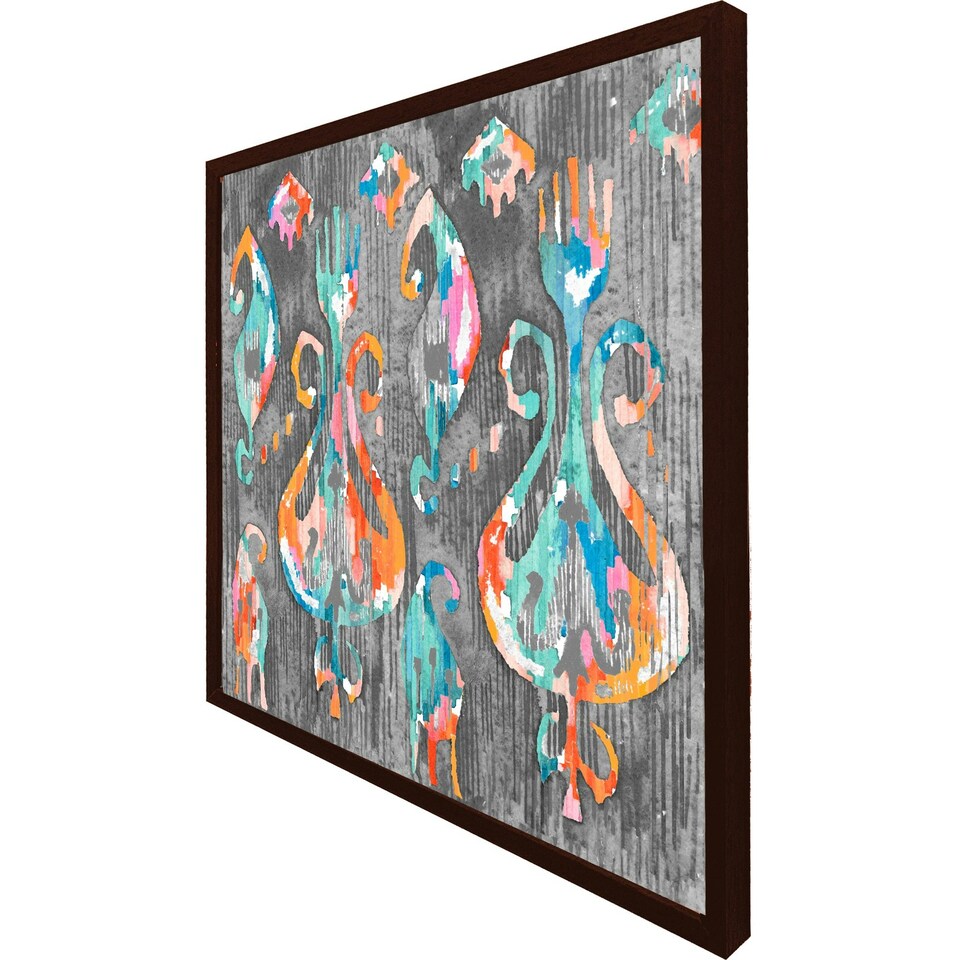 image 1 of Trendy tribal pattern in watercolour style (Picture Frame) Black | XL